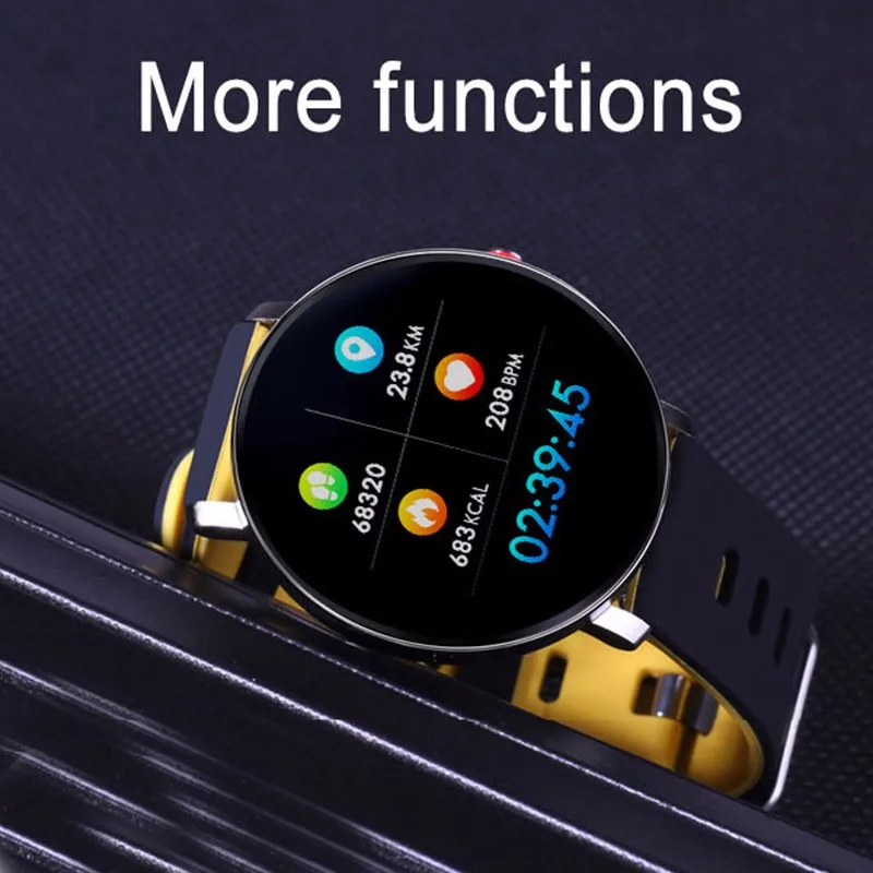 K9 Смарт-часы IP68 Водонепроницаемый ips цветной монитор сердечного ритма фитнес-трекер Спорт Bluetooth 1,3 дюймов полный сенсорный экран для мужчин