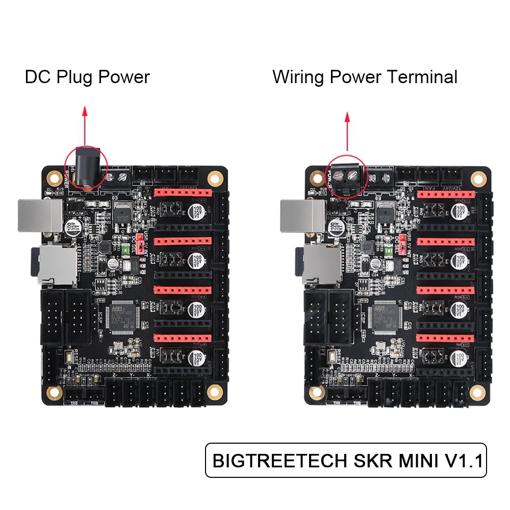 BIGTREETECH SKR MINI V1.1 Controller Board 32 Bit Mini Motherboard Z Axis TMC2208 TMC2130 SPI Driver 3D Printer RepRap MKS GEN L|Детали и