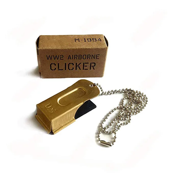 WW2 USMC 101st Airborne Clicker Amercial Military D-day Para Whistle | Спорт и развлечения