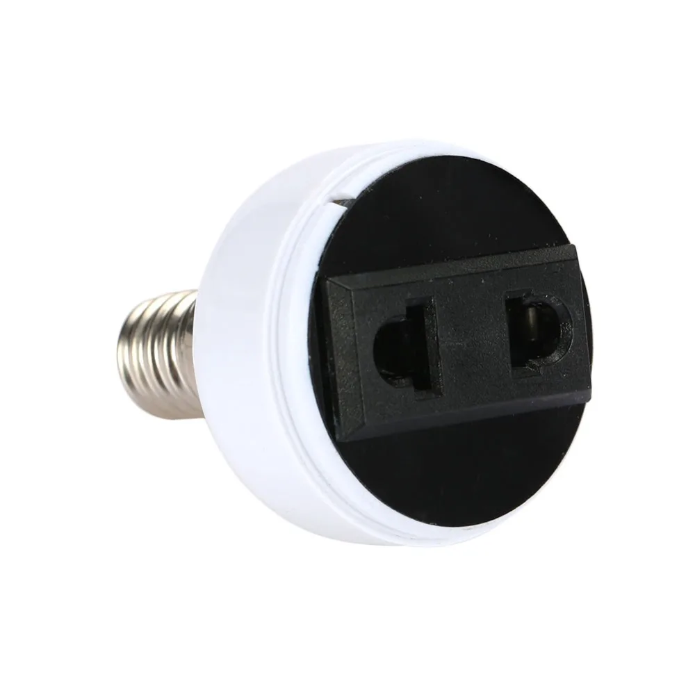 

E14 Lamp Socket Light Holder US/EU Plug White Converter Screw Bulb lamp Base Connector Lighting Fixture Accessories