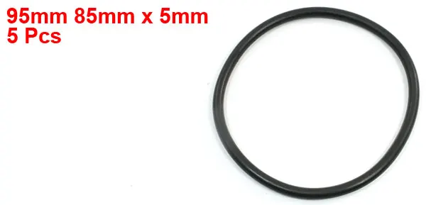 5pcs Replacement Black 105mm x 5mm Rubber O Ring Oil Seal Gaskets