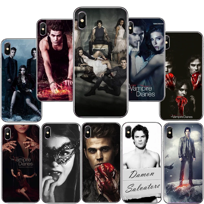 

The Vampire Diaries Cover Case Hard PC For Iphone 7 6 6S 8 Plus 5S SE X 11Pro MAX 11Pro 11 Coque Fundas Capa