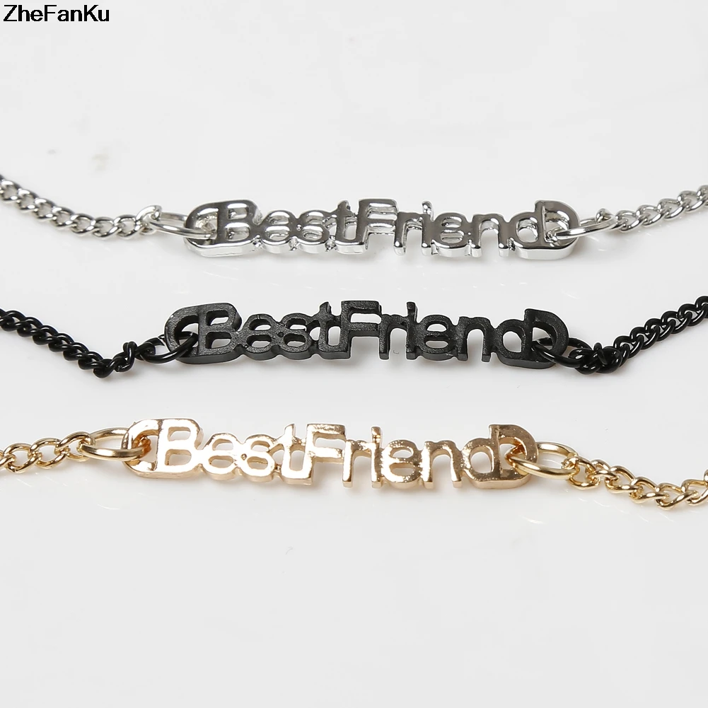 1 шт. популярные в Америке браслеты дружбы Bestfriend браслет цепочка с подвесками