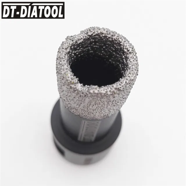 DT-DIATOOL 1pc seco de diamantes de brocas de sierra de cerámica cortadora de orificios en baldosas de granito mármol brocas con M14 hilo 3