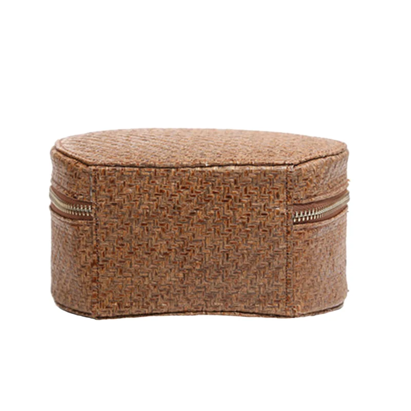 Vintage Women Handbag INS Popular Female Circle Weave Straw Bags Summer Beach Lady Messenger Bag Mini Travel Crossbody SS3151 (3)