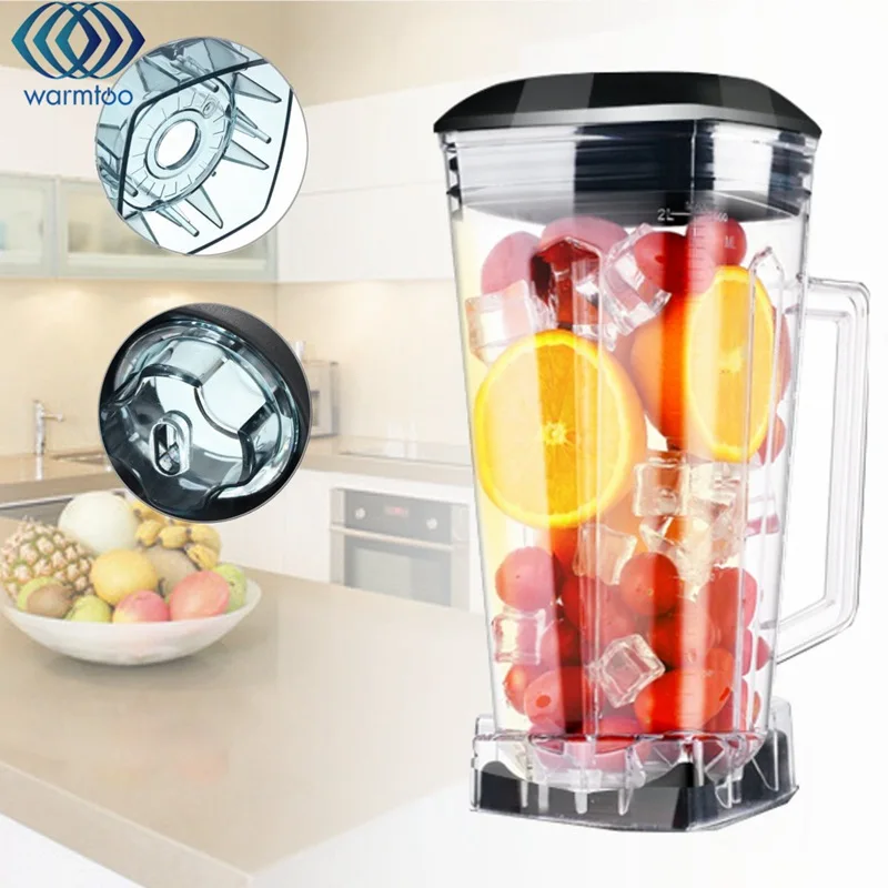 

BPA 3HP Heavy Duty Blender 2L 2200W Mixing Square Cup Mixer Juicer Fruit Blender Commercial Grade Juicer Parts
