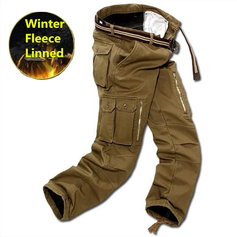 

Winter Tactical Cargo Pants Men Military Clothing Tactico SWAT Mens Working Trousers Thick Warm Pants CS Pantalones Para hombre