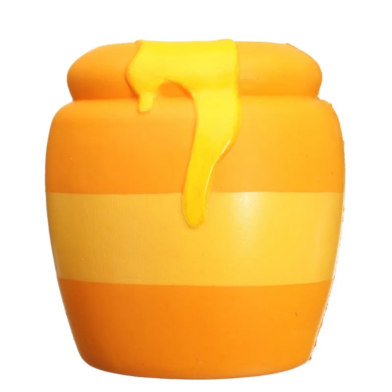 11CM Honey Cans Jar Yellow Squishyed Toy Squishying Toys Slow Rising Soft Squeeze Accessories