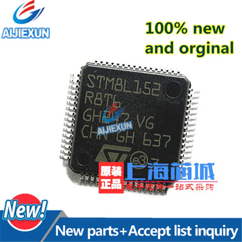5 шт. 100% новые и оригинальные STM8L152R8T6 LQFP64 ограничения устройства в наличии |