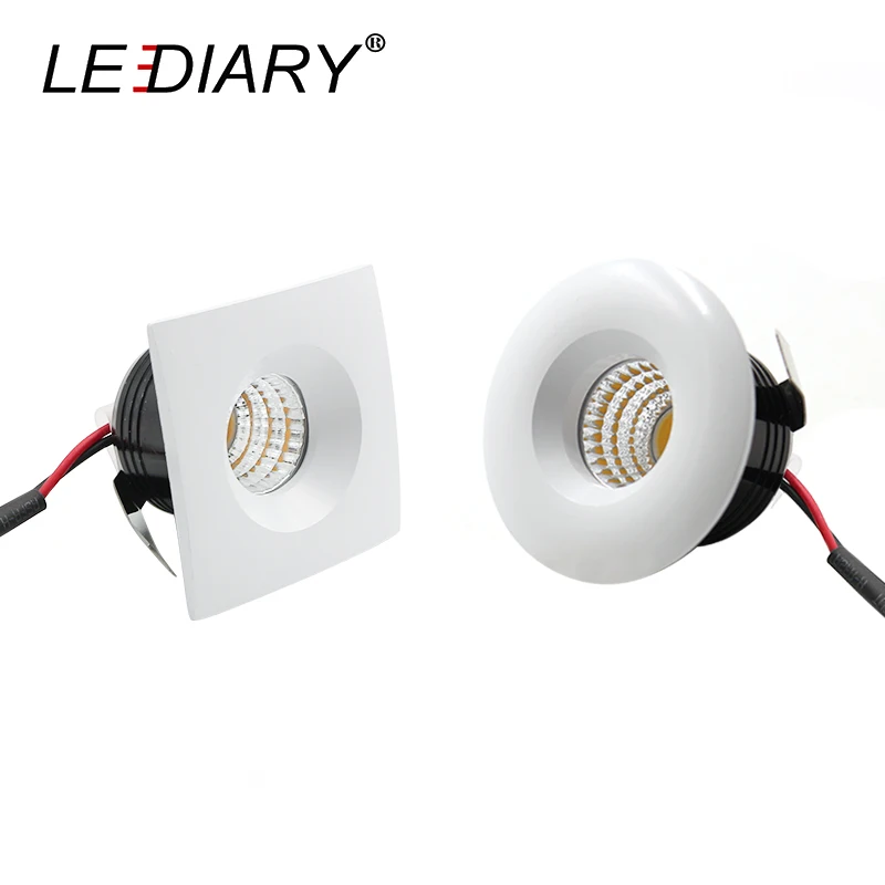 

New LED Mini Downlight Round With White Aluminum Housing Recessed COB Downlight LED Spot Lamp 110V-240V Input Isolated Driver