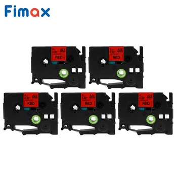 

Fimax 5 Packs TZe421 Compatible for Brother P-touch Label Tape TZe-421 TZ-421 9mm*8m Black on Red for Brother P-touch Tze Label