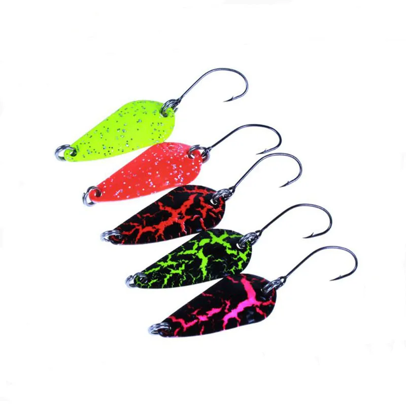 Colorful Trout Mini Spoon Copper Material 3cm/3g Fishing Lure Spoon