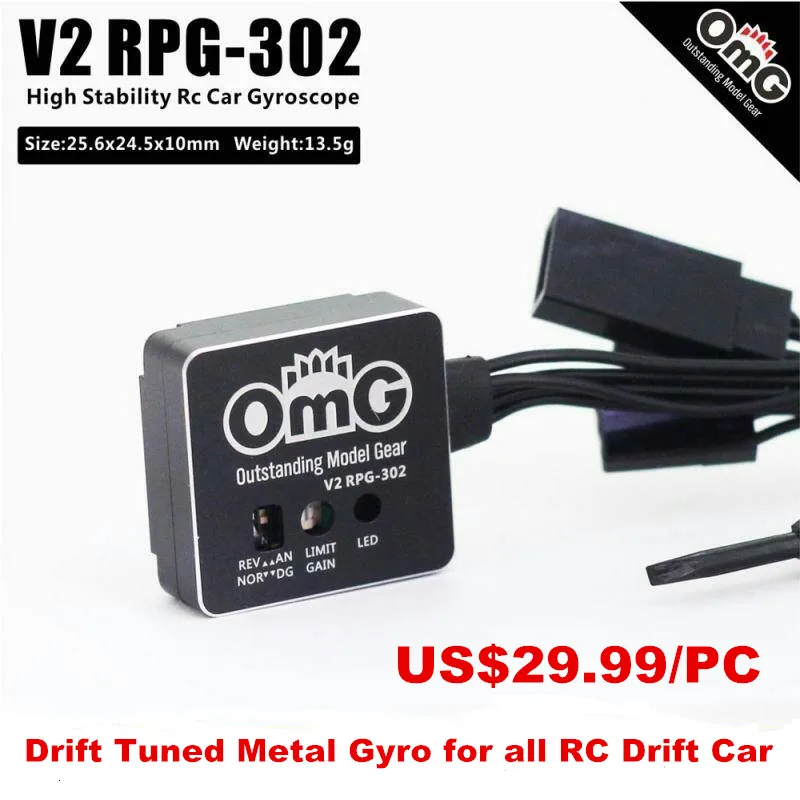 

OMG E-MI V2-RPG-302 Drift Tuned Gyro for Competition Drifting Car
