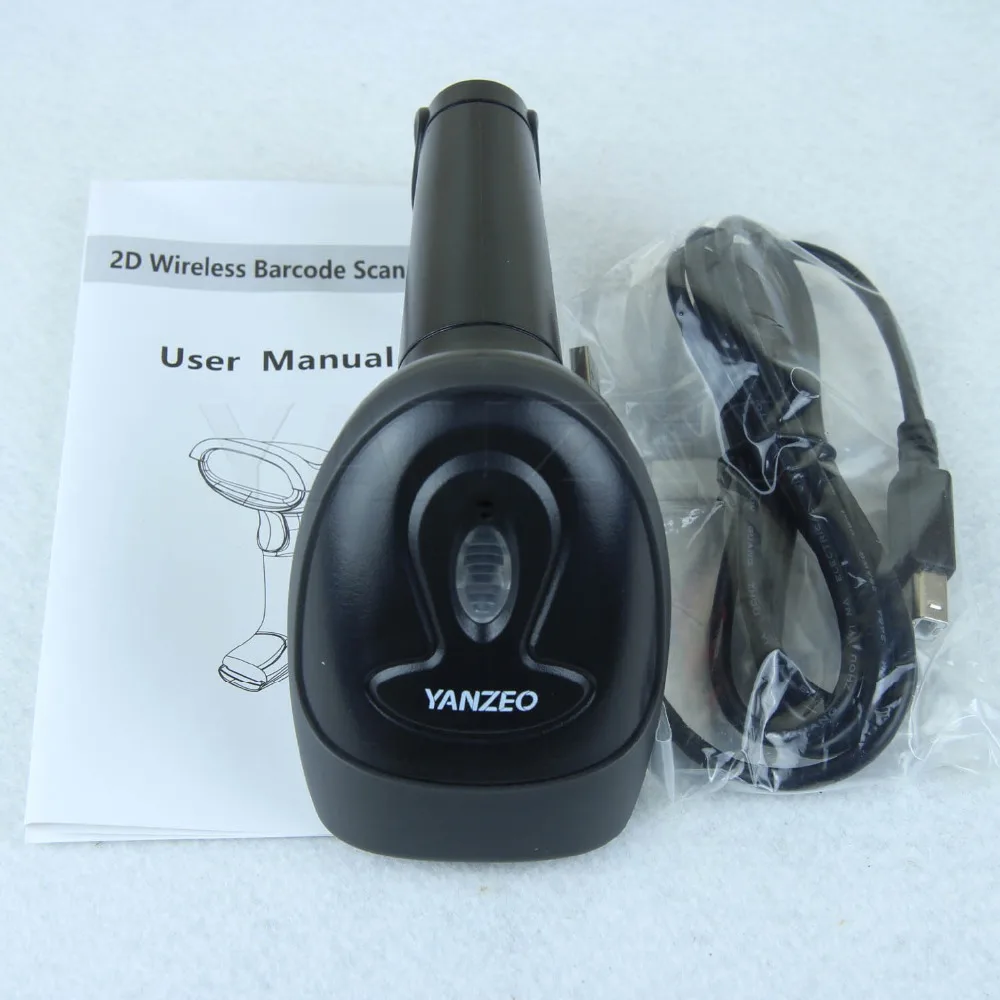 Yanzeo C2010 беспроводной 2 4G Ручной 2D USB лазерный сканер штрих кодов пленка