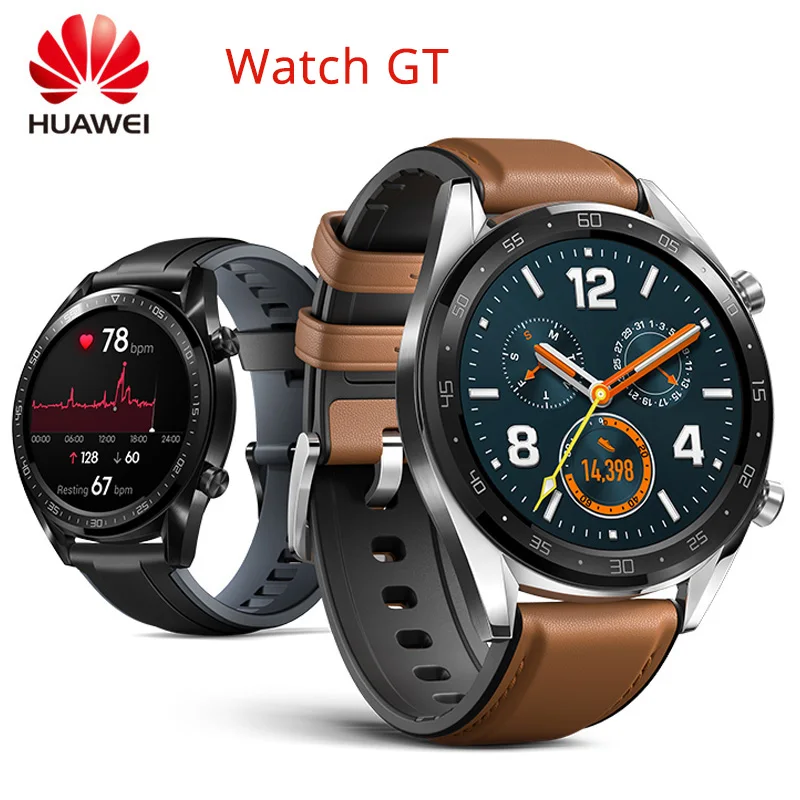

Huawei Honor Watch GT GPS Watch BT4.2 5ATM 2-Week Battery Life Activity Tracker Smart Notifications Coaching Outdoor Sport Watch