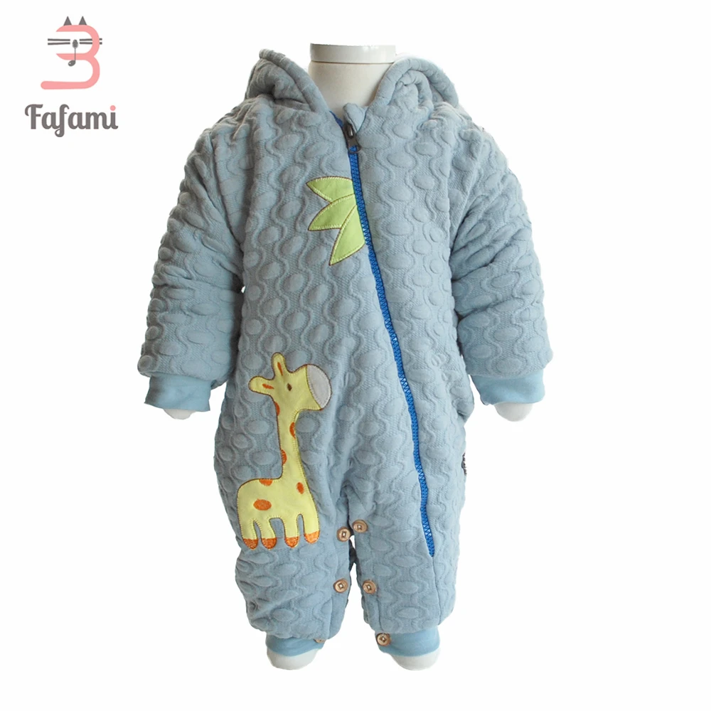 Winter Baby Overalls for Newborn Baby girl snowsuit Orgainc cotton Baby