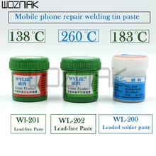 Бессвинцовая паяльная паста обслуживание паяльная Оловянная для iPhone шламовая низкая температура 138 Защита окружающей среды Оловянная грязь ЦП Оловянная