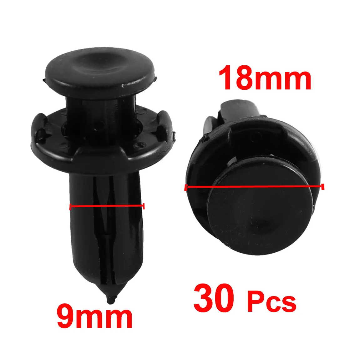 X Autohaux 30Pcs Car Splash Shield Multifunction Retainer Clips 9Mm X