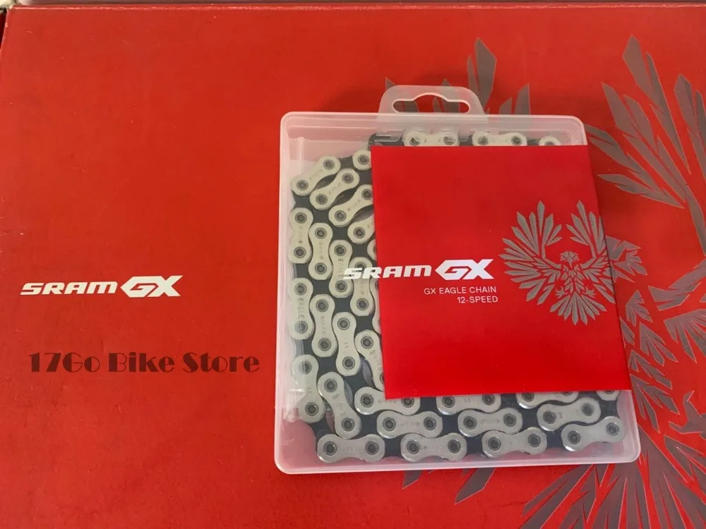 SRAM GX цепочка с орлом 12 Скоростей 126л + разъем в комплекте коробкой|Велосипедная