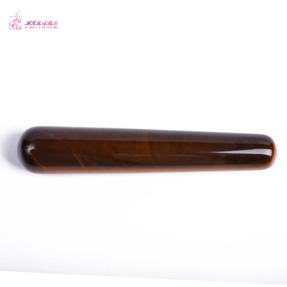 HIMABM Tiger Eye Wand Reflexology Massage Crystal Energy Healing HIMABM Tiger Eye Wand Reflexology Massage Crystal Energy Healing