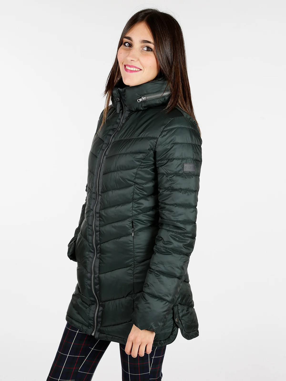 Iza IV Long JKT pad w Ecopiumino long slim fit зеленый|Куртки| |