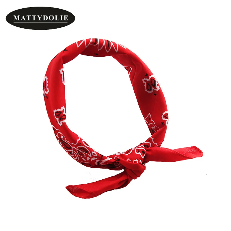 

MATTYDOLIE Scarf Unisex Hip Hop Paisley Bandana Neck Wrist Wrap Band Headtie Square scarf 55*55cm