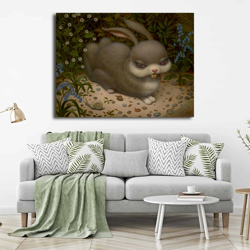 

The sleeping Bunny Marion Peck Canvas Painting Living Room Home Decor Modern Wall Art Oil Painting Poster Salon Pictures Artwork