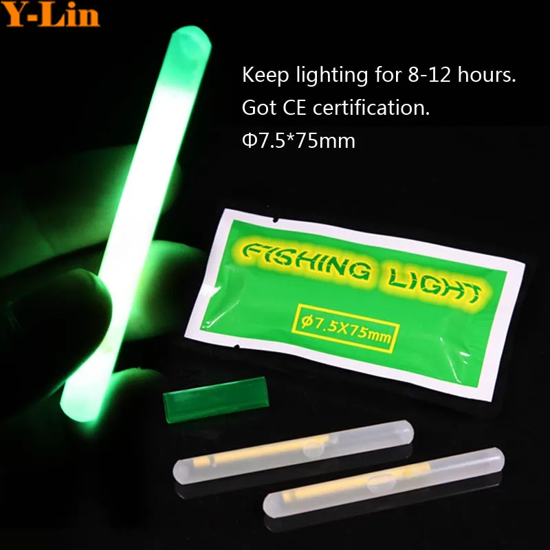 3pack(6pcs)Fishing Light stick Night Float Rod Lights Dark Glow Stick