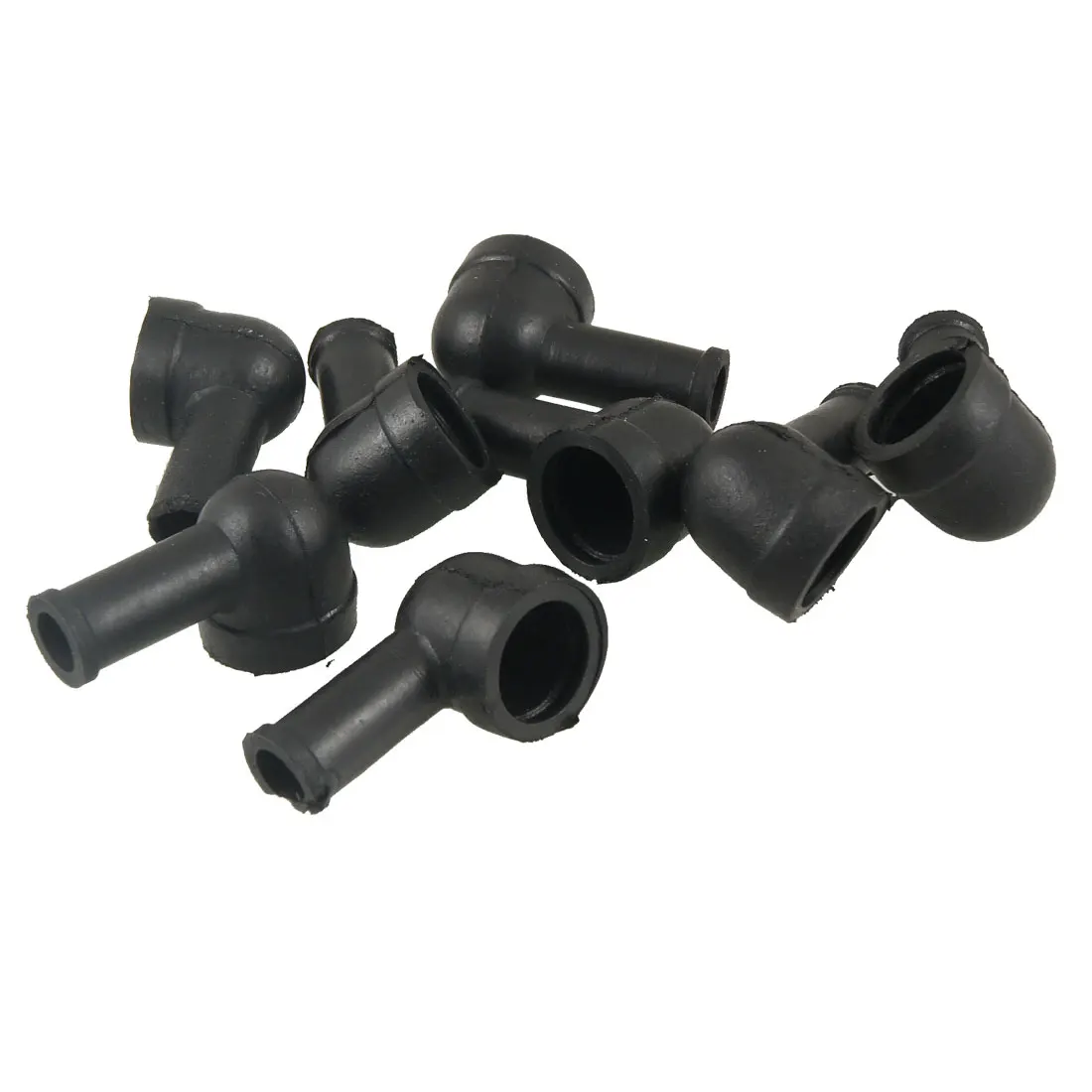 

UXCELL New Top 8Pcs/lot M Size 15mm Terminal 8mm Cable Black Smoking Pipe Shaped PVC Battery Terminal Boots Insulating Covers