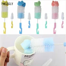 2 шт./партия, губка для маленьких сосок, щетка для бутылочек, щетка для очистки, щетка для соски, щетка для кормления, щетка для чистки чашек