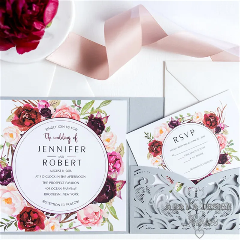 burgundy-floral-silver-laser-cut-wedding-invitations-EWWS177-3