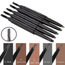 1 шт. Водонепроницаемый Косметический Инструмент Макияж двойная головка карандаш для бровей Кисть