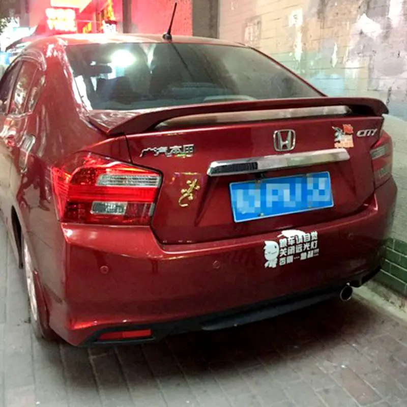 for honda city Spoiler 2009 2014 city lip Spoiler High Quality ABS