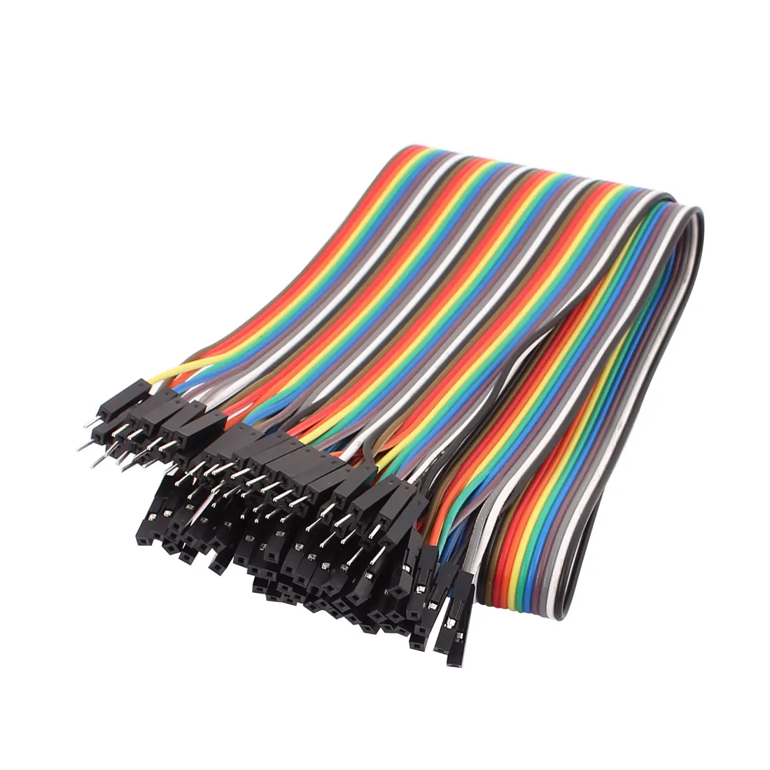 

UXCELL Female To Male 40P Jumper Wire Ribbon Cable Pi Pic Breadboard Diy 50Cm Long
