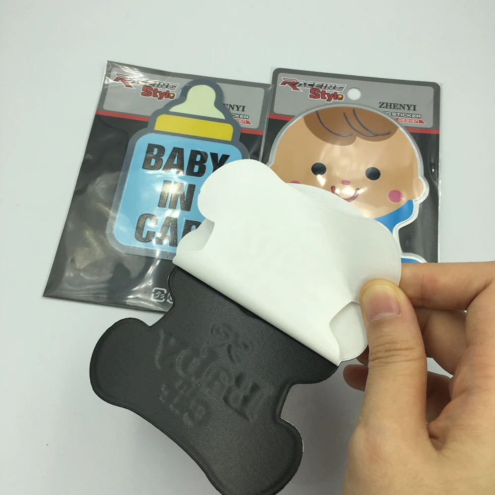 Автомобильная металлическая наклейка &quotBaby In Car&quot светоотражающая защита