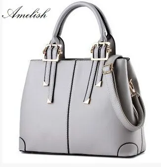 

2018 Famous Brand Big Women Handbag Girls PU Leather Large Female Tote Shoulder Bag Bolsos Solid Color Ladies Messenger Handbag