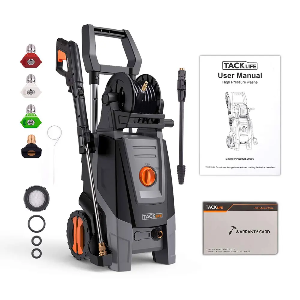 TACKLIFE PPW002R мойка высокого давления автомойка 1 8 GPM 2000 Вт Автомойка