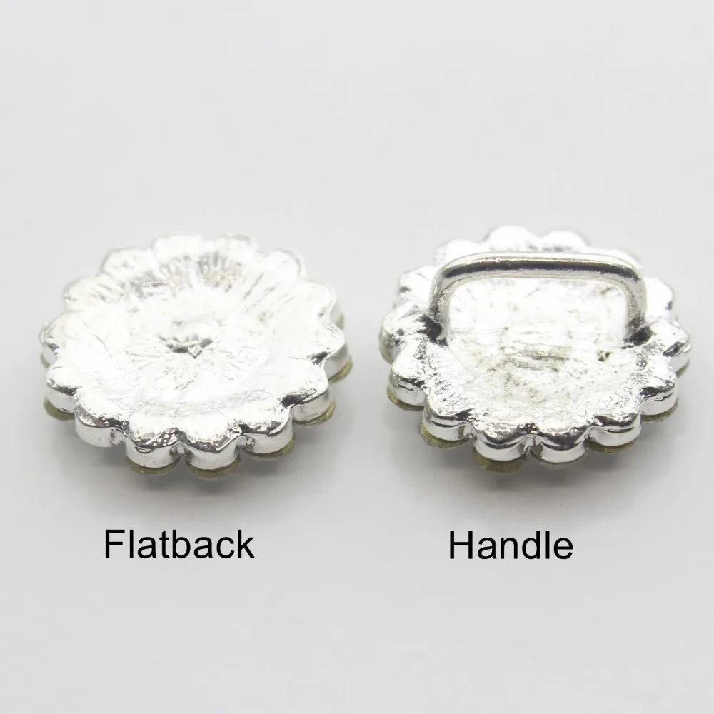 20 мм Garment Accessories серебряные металлические пуговицы для дома Стразы Украшения|silver