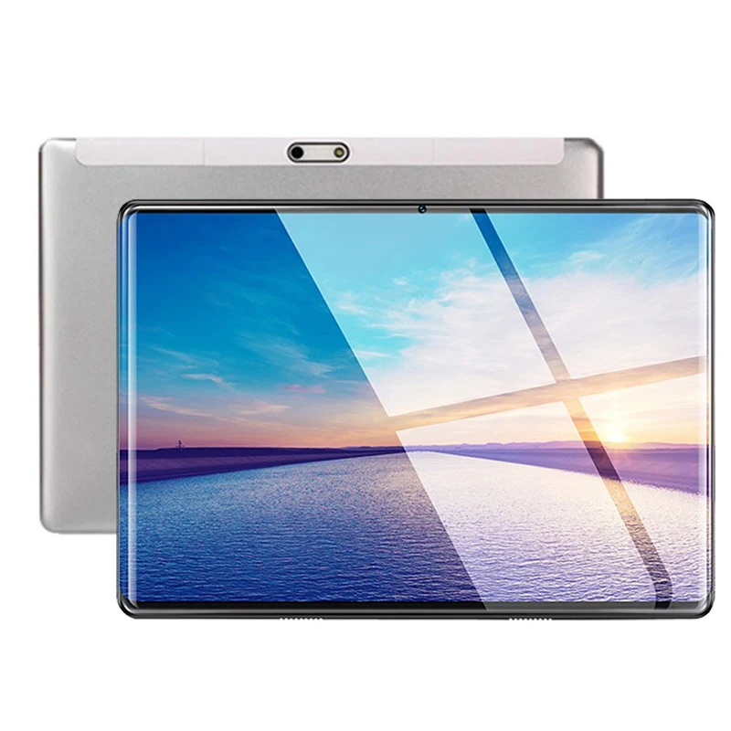 

Silver 2.5D IPS tablet PC 3G Android 9.0 Octa Core Google Play The tablets 6GB RAM 64GB ROM WiFi GPS 10' Multi-touch Screen pcs