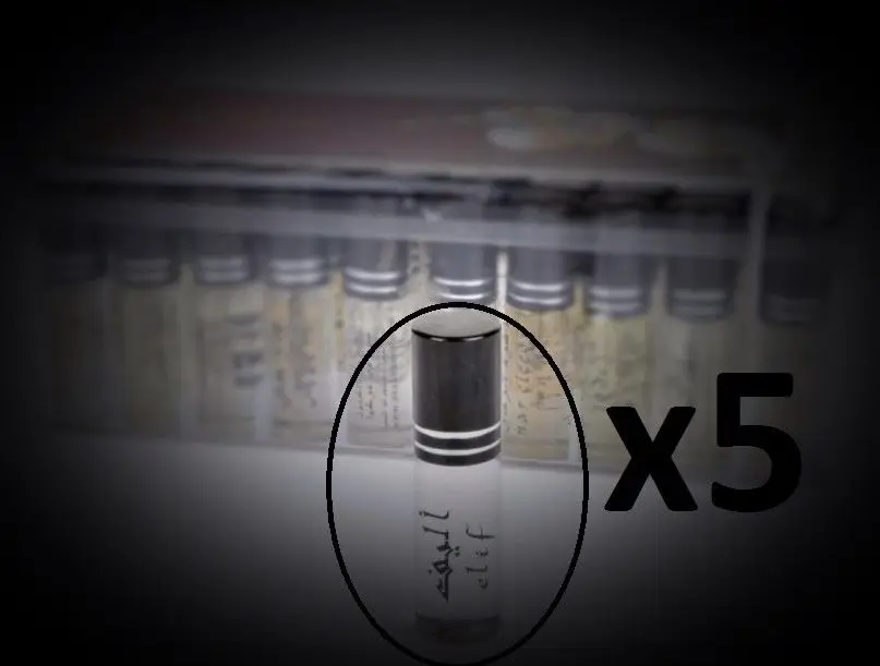 

5 x Concentrated Perfume Oil 5ml -5cc Saudi Al-Rehab turkish No Alcohol