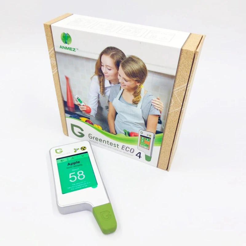 Greentest ECO4 детектор излучения+ нитратный тестер для фруктов, овощей и мяса, цифровой питьевой детектор для повседневной жизни