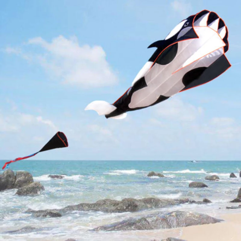 3D Whale Style Kite Single Line Large Flying Kite Children Outdoor Toy Kite