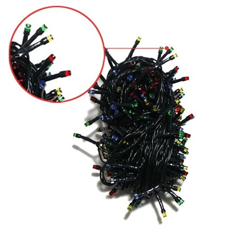 10 м 20 50 наружные солнечные светодиодные гирлянды водонепроницаемый