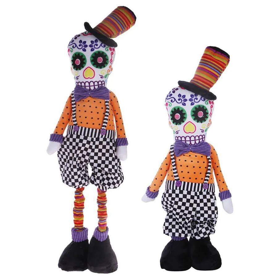 Halloween Decorate Props Ornaments Hallowmas Artificial Skull Skeleton Ghost Dolls Hanging Ornament Decoration Party Supplies (23)