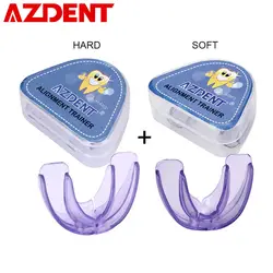 AZDENT Горячие зубные ортодонтические подтяжки силиконовые ретейнер для зубов выравнивание тренер зубной лоток рот гвардии для детей и