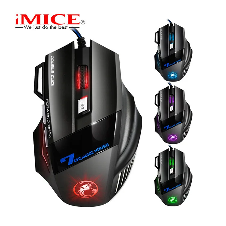 

PARASOLANT 7 Key Game Mouse X7 Colorful led lamp Professional 7 Button USB Wired Gaming Mouse