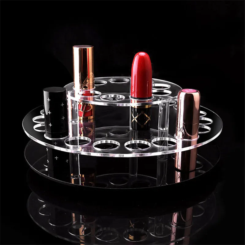 Acrylic Rotating Lipstick holder Organizer Spinning Lipstick Tower