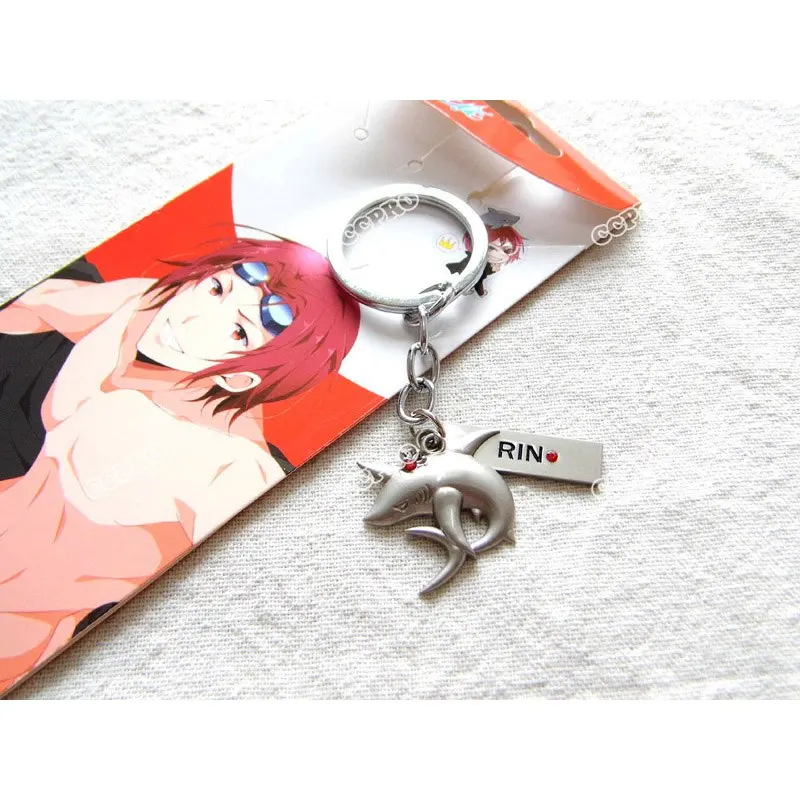 Free-iwatobi Swim Club Anime Matsuoka Rin Shark Shape Pendant Cosplay Necklace Accessories for Gift halloween looks Cosplay Costumes