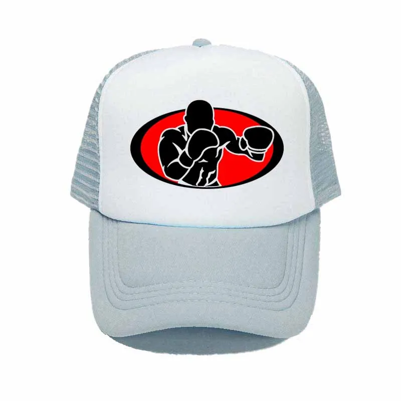 Для женщин и мужчин Kick Boxing летняя кепка-бейсболка бокс фитнес Бейсболка Спорт Pugilism Boxer Fans Trucket hats YY303