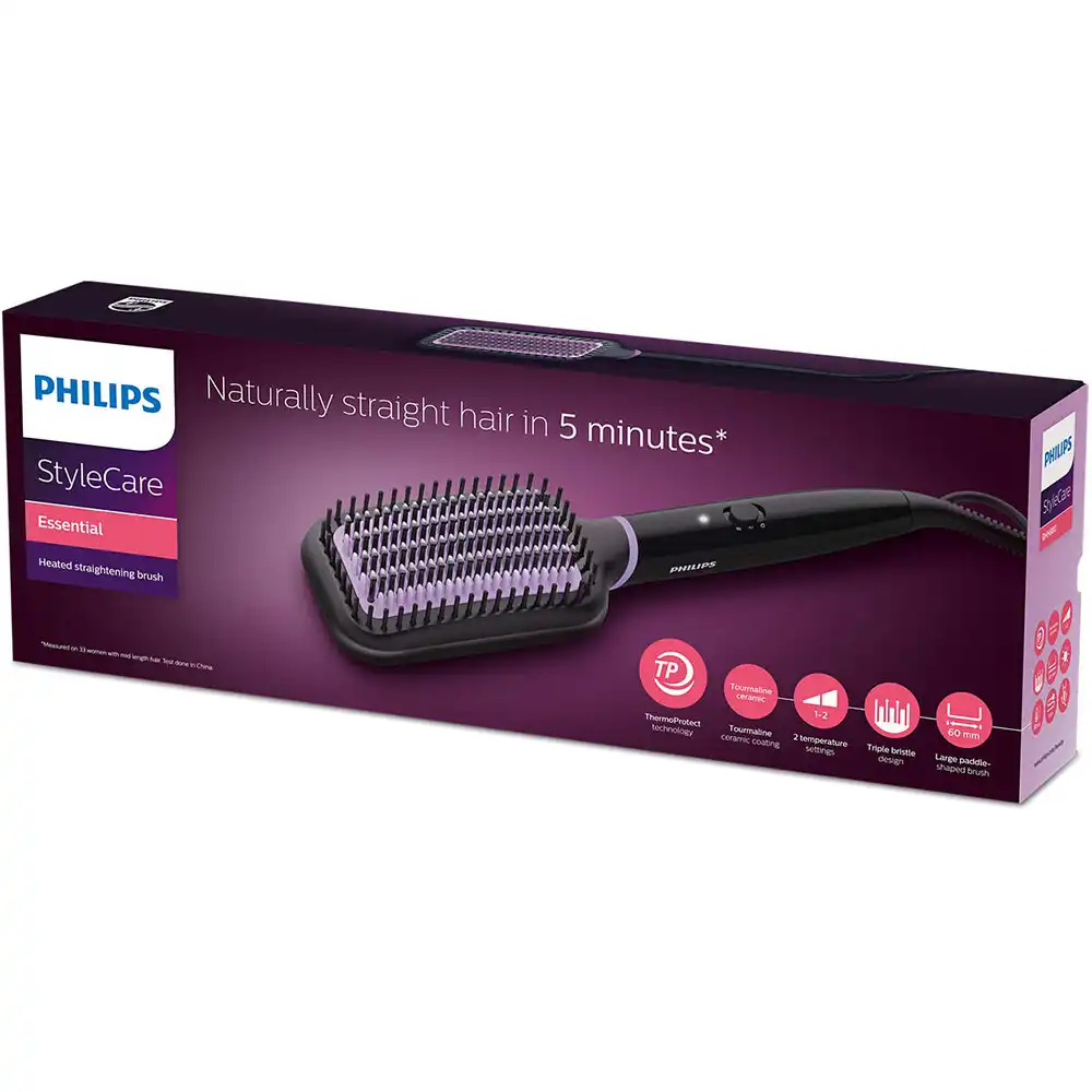 how to use philips straightener brush